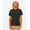 Pánské Tričko Rip Curl FADED POLO Washed Black