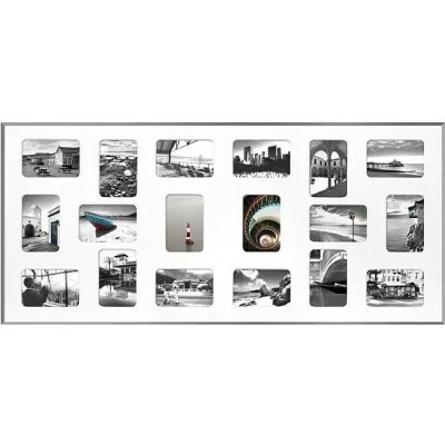 Nielsen Fotorámečky na více fotografií Pixel, 109,2 × 49,5 cm, hliníkový, stříbrný 5354004 – Zboží Živě