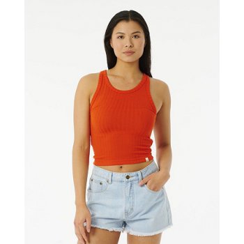 Rip Curl PREMIUM RIB TANK Hot Orange