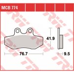 Přední brzdové destičky TRW / Lucas Yamaha NXC 125 X Cygnus 2007 - 2009 – Hledejceny.cz