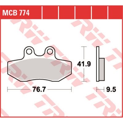 Přední brzdové destičky TRW / Lucas Yamaha NXC 125 X Cygnus 2007 - 2009 – Hledejceny.cz