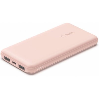 Belkin Powerbank 10.000mAh pink 15W+USB-A/C Kab. 15cm BPB011btRG – Zboží Živě