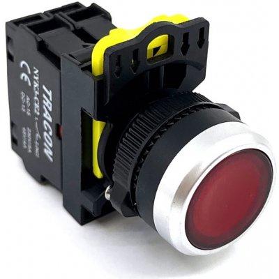 Tracon electric Tlačítkový spínač podsvícený červený nyk3-lr – Hledejceny.cz
