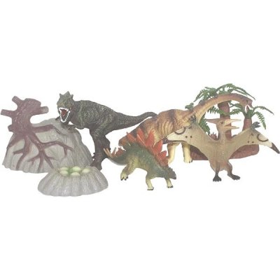 KING ME WORLD Set dinosaurů se stromy 4 – Hledejceny.cz