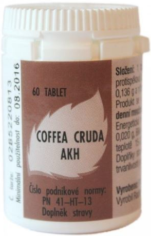 Radim Bakeš Galenická laboratoř Ostrava AKH Coffea cruda 60 tablet