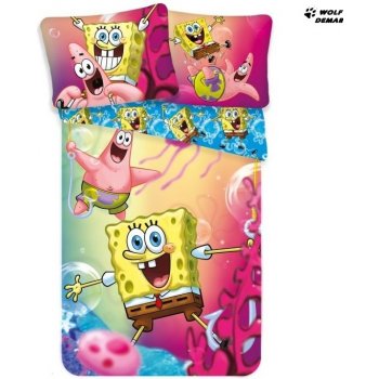 Jerry Fabrics bavlna povlečení Spongebob 140x200 70x90