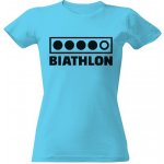 Tričko s potiskem Biatlon terče dámské Atoll blue – Zboží Mobilmania