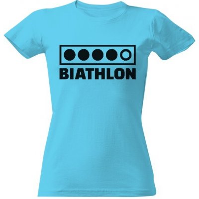 Tričko s potiskem Biatlon terče Atoll blue – Zboží Mobilmania