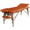 Masážní stůl a židle Pro salony Ekonomic 3 zónový dřevěný masérský stůl oranžová
