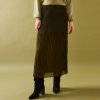 Dámská sukně Blancheporte jednobarevná plisovaná sukně khaki