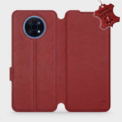 Pouzdro Mobiwear Luxusní kožené Flip Nokia G50 5G - Tmavě červené - L_DRS Dark Red Leather – Zbozi.Blesk.cz