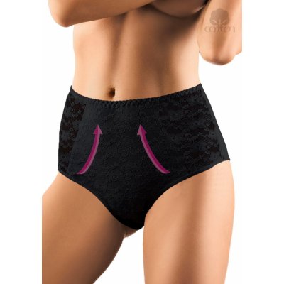 Babell BBL 070 dámské vyšší stahující krajkové kalhotky černá – Zbozi.Blesk.cz