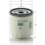 MANN-FILTER Olejový filtr MANN W712/43 (MF W712/43) - FORD, ŠKODA – Sleviste.cz