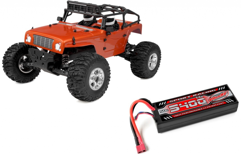 Team Corally MOXOO XP Monster Truck 2WD RTR střídavý motor + 50C 5400mAh Lipo + nabíječ 1:10