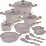BERLINGERHAUS Sada nádobí s titanovým povrchem 15 ks Taupe Nordic Collection BH-8344 – Sleviste.cz