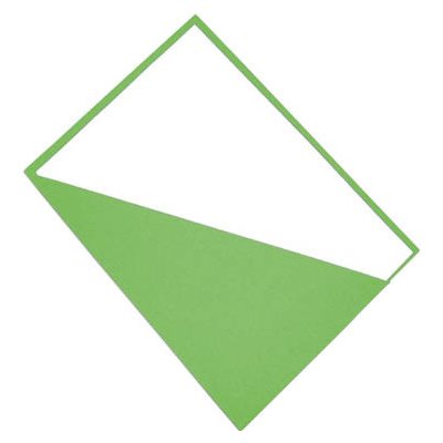 Desky se šikmým rohem - zelená, 411850 – Zboží Živě