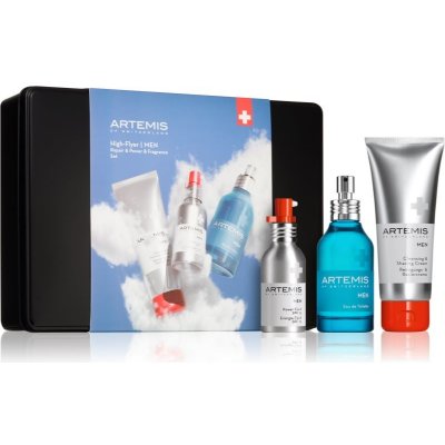 ARTEMIS MEN energizující tělový sprej 75 ml + čistící a holící krém 100 ml + pleťový fluid SPF 15 75 ml – Zbozi.Blesk.cz