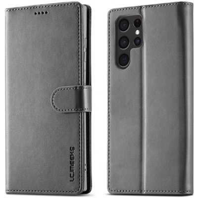IMEEKE Peněženkový Samsung Galaxy S24 Ultra 5G šedé