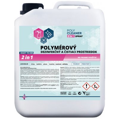 MPT POLY CLEANER SPRAY 2 v 1 univerzální čistící a dezinfekční prostředek 5 l – Zbozi.Blesk.cz
