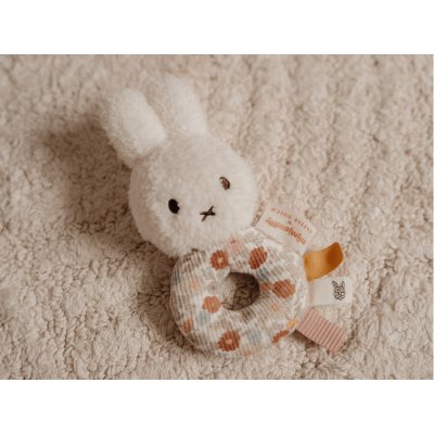 Little Dutch Chrastítko králíček Miffy Vintage Kytičky – Zbozi.Blesk.cz