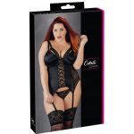 Korzet Cottelli Collection Basque černý – Zboží Dáma