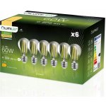 Lumiled 6x LED žárovka E27 A60 7W = 60W 806lm 3000K Teplá bílá 360° Filament – Hledejceny.cz