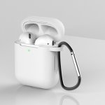 Enem Jednobarevný obal na Airpods 1/2 - s karabinou APP1OAIR031