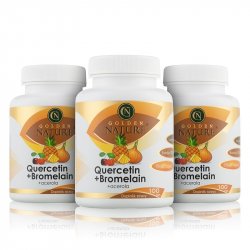 Golden Nature Quercetin + Bromelain komplex 300 kapslí