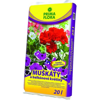 Agro CS PrimaFlora substrát pro muškáty 20 l