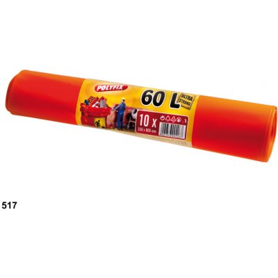 Alufix extra silné 60 l 60µm 10ks oranžové – Hledejceny.cz