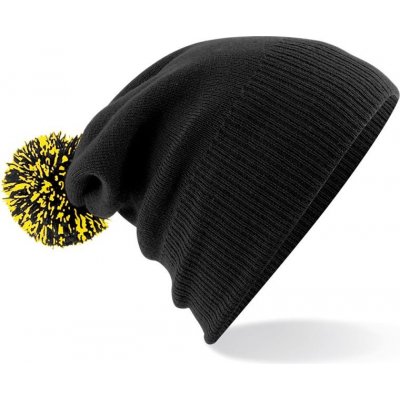 Beechfield Čepice Snowstar B 450 black-yellow – Hledejceny.cz