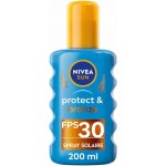 Nivea Sun Protect & Bronze olej na opalování spray podporující zhnědnutí SPF30 200 ml – Zboží Dáma