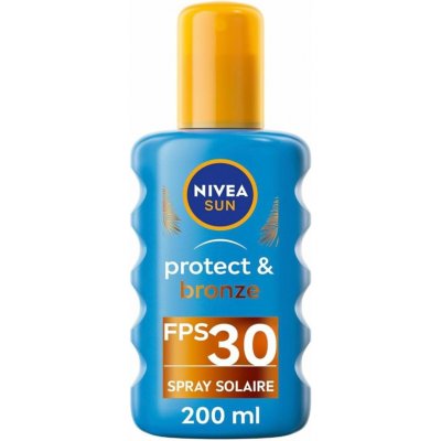 Nivea Sun Protect & Bronze olej na opalování spray podporující zhnědnutí SPF30 200 ml – Zboží Dáma