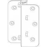 MACO RUSTICO středový závěs zalom. poloha drážky 25 mm pro sklád.okenice 14064 – Zboží Mobilmania