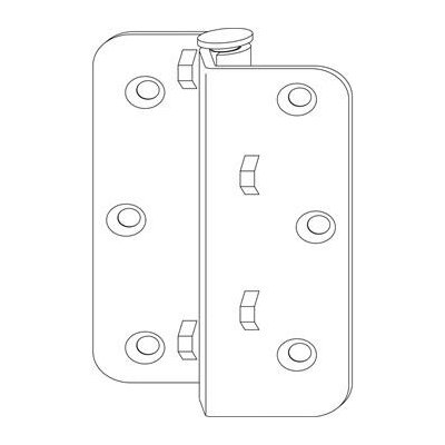 MACO RUSTICO středový závěs zalom. poloha drážky 25 mm pro sklád.okenice 14064 – Zboží Mobilmania