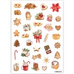 MINIMEE Papírové samolepky v aršíku A5 Vánoční mlsání – Zboží Dáma