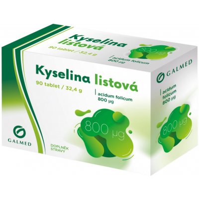 Galmed Kyselina listová 800mcg 90 tablet – Hledejceny.cz