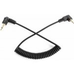 GODOX synchrokabel 3,5 mm jack samec mono/2,5 mm jack samec mono - spirála 30 cm – Zboží Živě