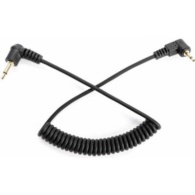 GODOX synchrokabel 3,5 mm jack samec mono/2,5 mm jack samec mono - spirála 30 cm – Zboží Živě