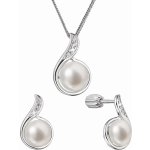 Pavona Sada stříbrných šperků se zirkony a pravými perlami 29050.1B – Zboží Mobilmania