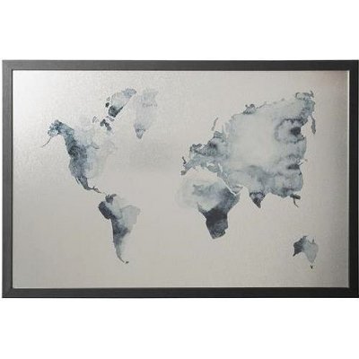 VICTORIA "World Map" 40 x 60 cm, černý rám – Zboží Mobilmania