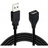 usb kabel W-star KBUSBA1 USB prodlužovací 2.0 USB/A female na USB A male, 1m, černý
