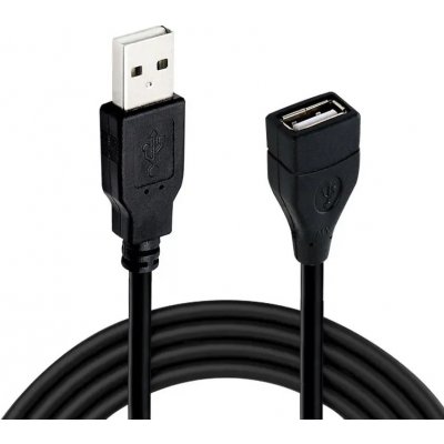 W-star KBUSBA1 USB prodlužovací 2.0 USB/A female na USB A male, 1m, černý – Zbozi.Blesk.cz