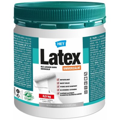 Het Latex univerzální 0,5 kg bílá – Zboží Mobilmania