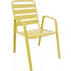 Zahradní židle a křeslo UNIKOV PRAGA žlutá