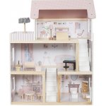 Derrson dřevěný domeček pro panenky XL růžový W5337 – Zboží Dáma