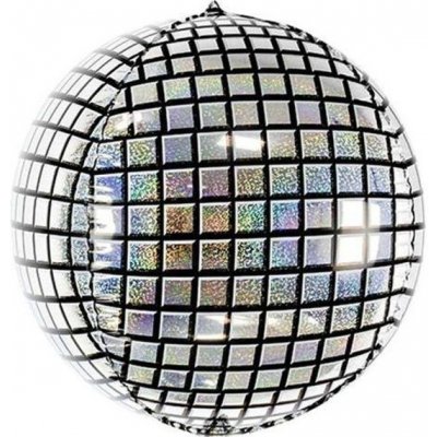 PartyDeco Balonek fóliový Disco koule 40 cm – Zboží Mobilmania