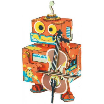 Robotime 3D skládačka hrací skříňky Muzikální robůtek AMD53 88 ks – Zboží Mobilmania