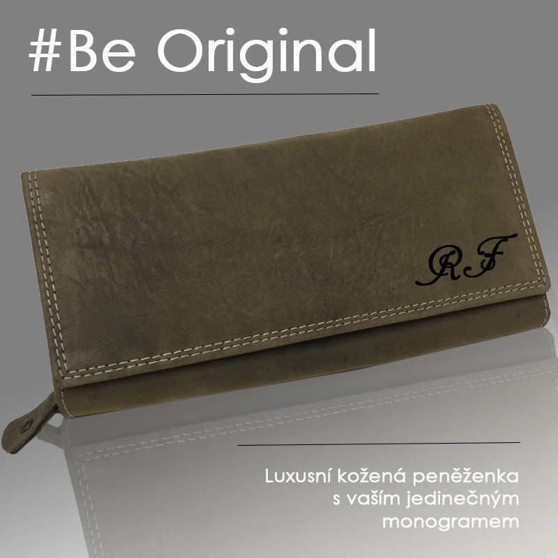 Luxusní dámská kožená peněženka s vlastním monogramem od 799 Kč - Heureka.cz