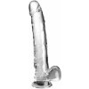 Dilda Pipedream King Cock Clear Cock with Balls 11" Transparent